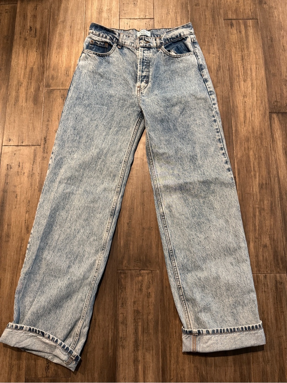 REVICE High Rise Relaxed Light Blue Jeans